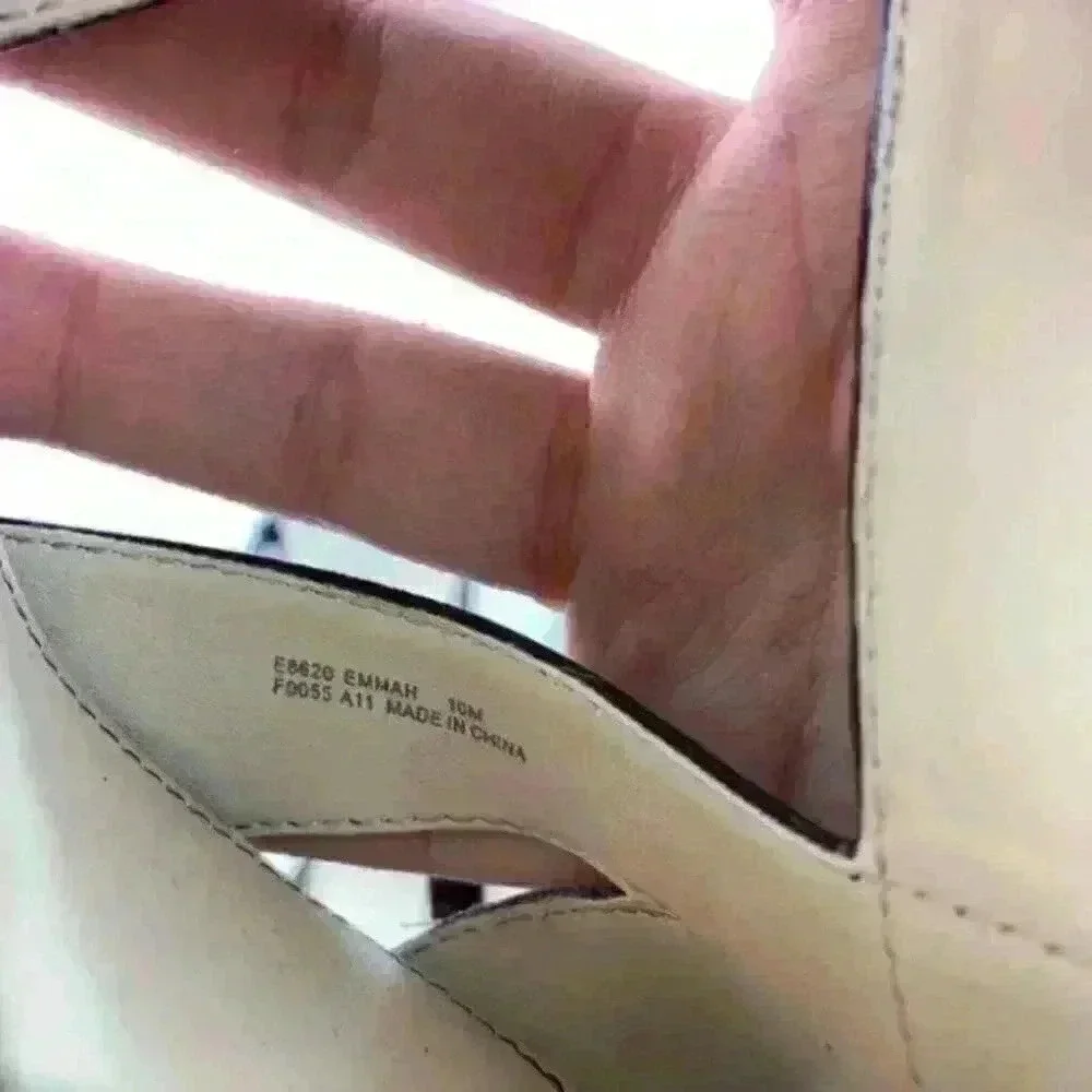 Calvin Klein 10 Emmah Patent Leather Espadrilles